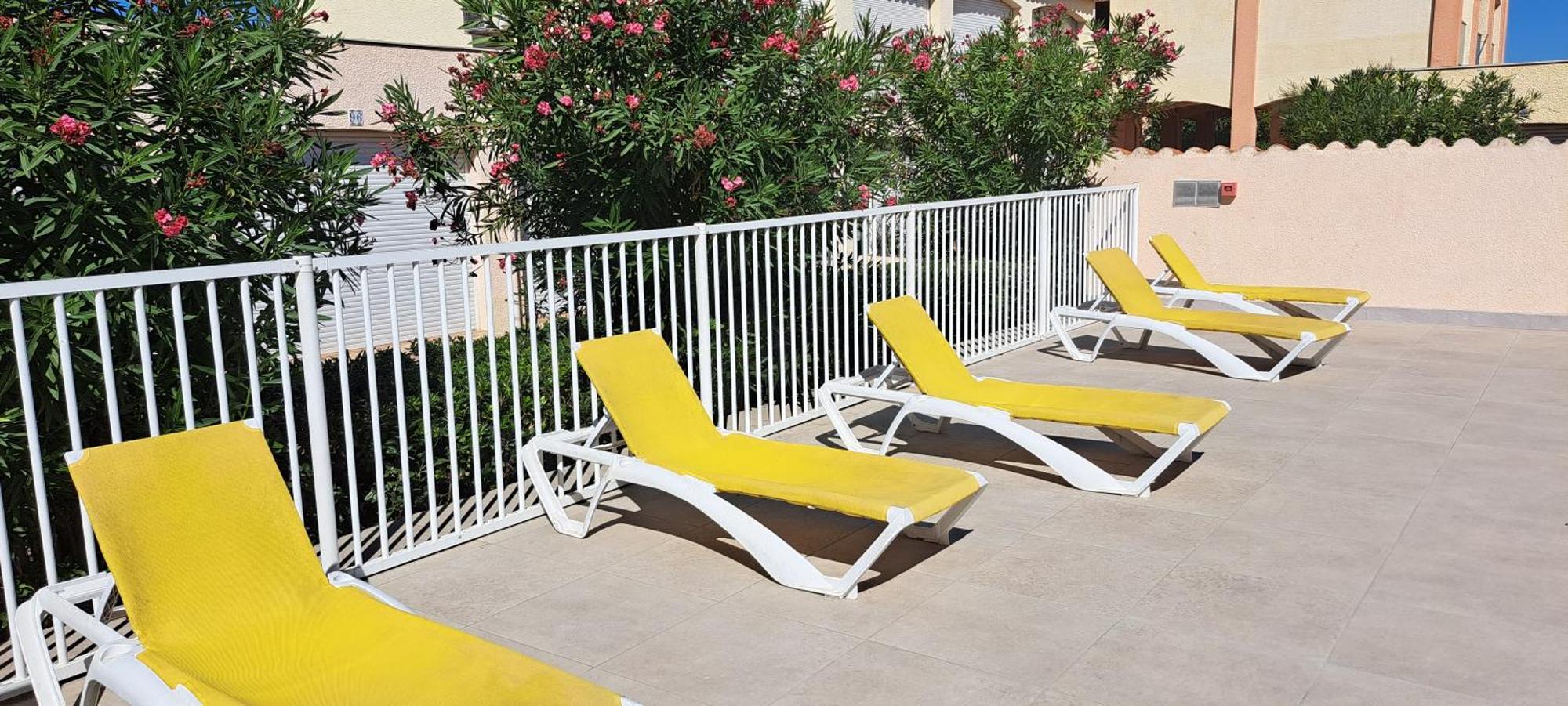 Au Village Coeur De Barcares Studio Vue Mer 3 Couchages Le Barcarès Esterno foto